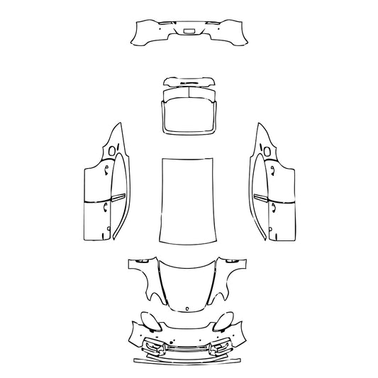 Pre-Cut PPF Porsche Panamera Sedan Panamera Turbo S E-Hybrid Executive 2019 - PPF-Kits