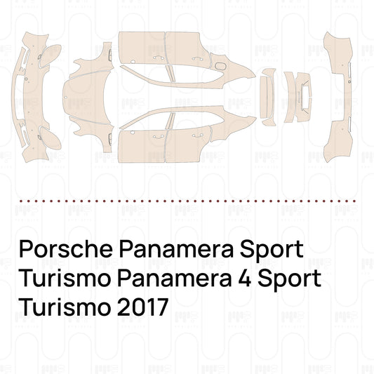 Voorgesneden PPF Porsche Panamera Sport Turismo Panamera 4 Sport Turismo 2017