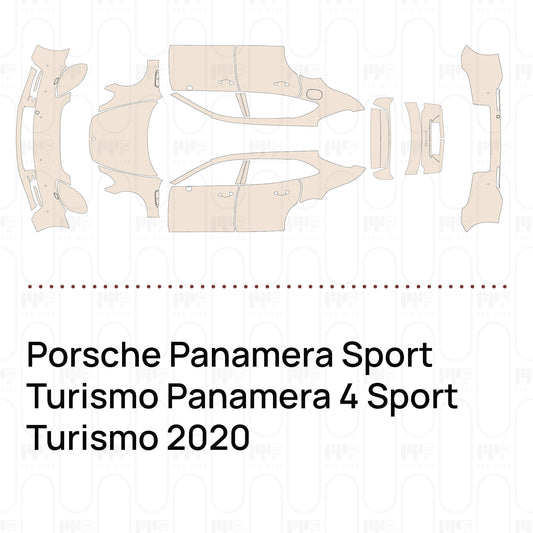 Voorgesneden PPF Porsche Panamera Sport Turismo Panamera 4 Sport Turismo 2020