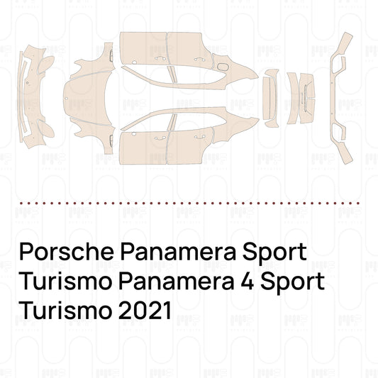 Voorgesneden PPF Porsche Panamera Sport Turismo Panamera 4 Sport Turismo 2021