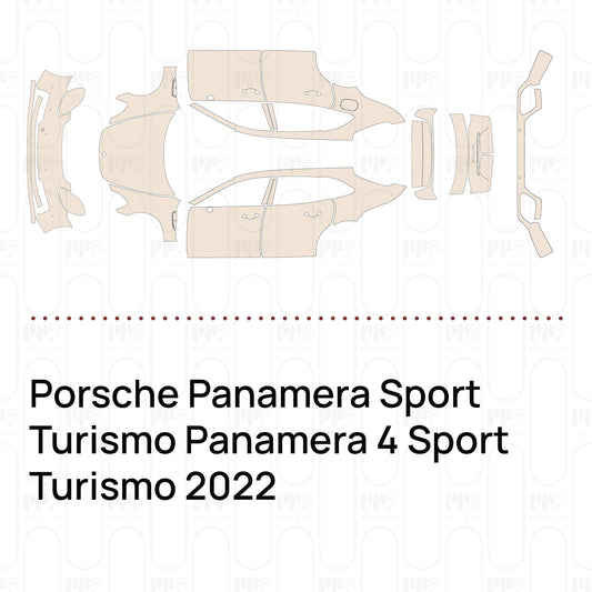 Voorgesneden PPF Porsche Panamera Sport Turismo Panamera 4 Sport Turismo 2022