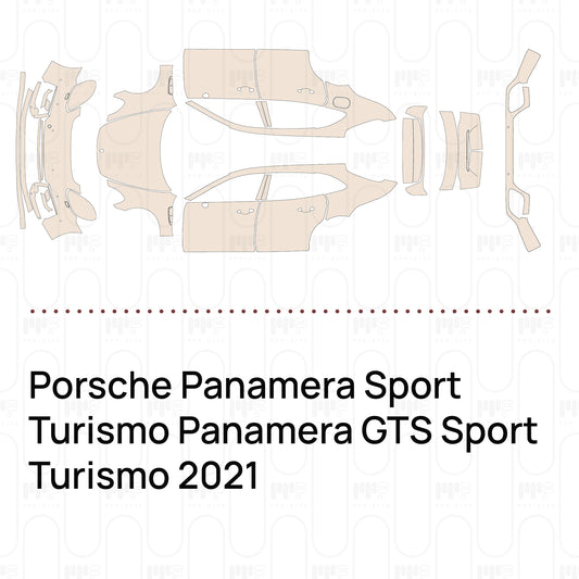Voorgesneden PPF Porsche Panamera Sport Turismo Panamera GTS Sport Turismo 2021
