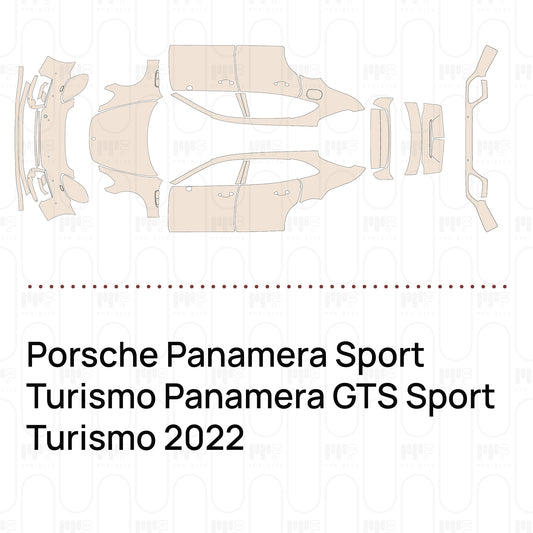 Voorgesneden PPF Porsche Panamera Sport Turismo Panamera GTS Sport Turismo 2022