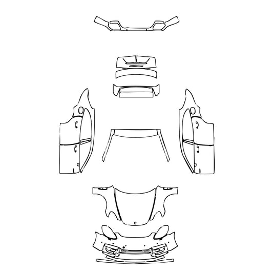 Pre-Cut PPF Porsche Panamera Sport Turismo Panamera Turbo S E-Hybrid Sport Turismo 2023 - PPF-Kits