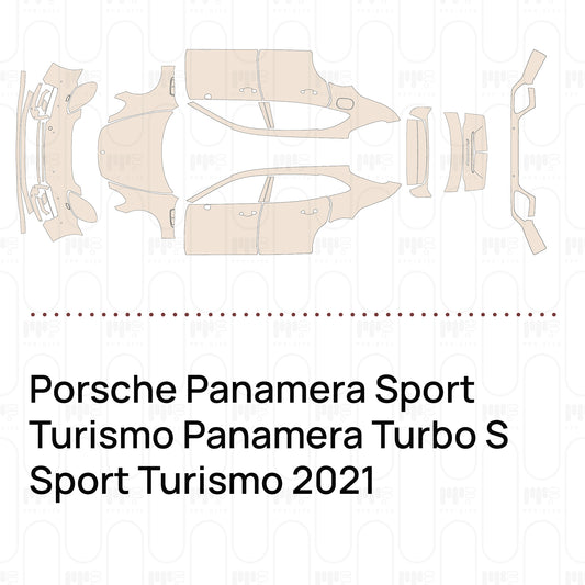 Voorgesneden PPF Porsche Panamera Sport Turismo Panamera Turbo S Sport Turismo 2021