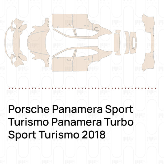 Voorgesneden PPF Porsche Panamera Sport Turismo Panamera Turbo Sport Turismo 2018