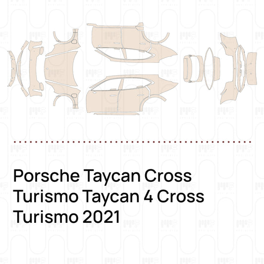Voorgesneden PPF Porsche Taycan Cross Turismo Taycan 4 Cross Turismo 2021