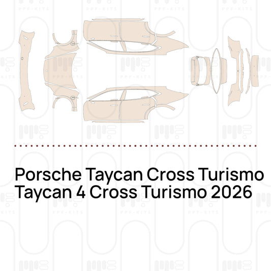 Voorgesneden PPF Porsche Taycan Cross Turismo Taycan 4 Cross Turismo 2026