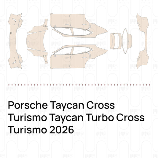 Voorgesneden PPF Porsche Taycan Cross Turismo Taycan Turbo Cross Turismo 2026