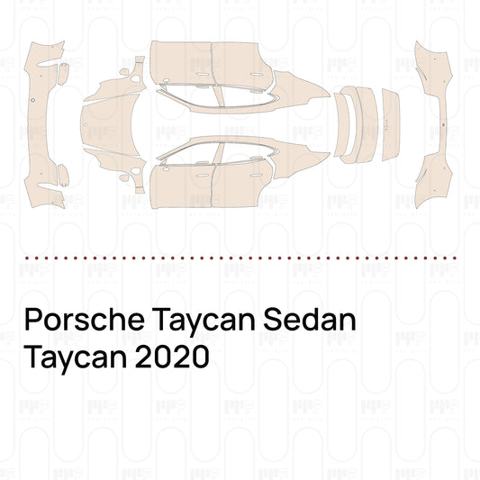 Voorgesneden PPF Porsche Taycan Sedan Taycan 2020