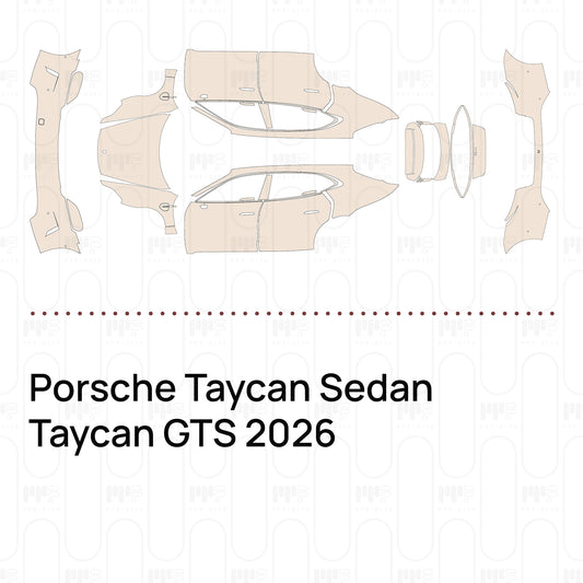 Voorgesneden PPF Porsche Taycan Sedan Taycan GTS 2026