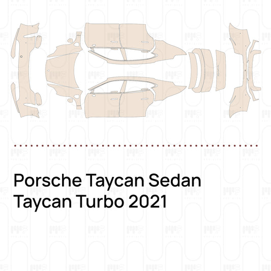 Voorgesneden PPF Porsche Taycan Sedan Taycan Turbo 2021