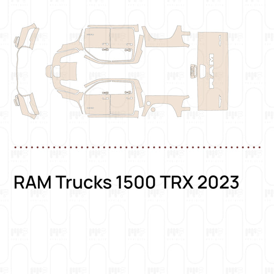 RAM Trucks 1500 TRX 2023 – Voorgesneden PPF-lakbeschermingsfolie