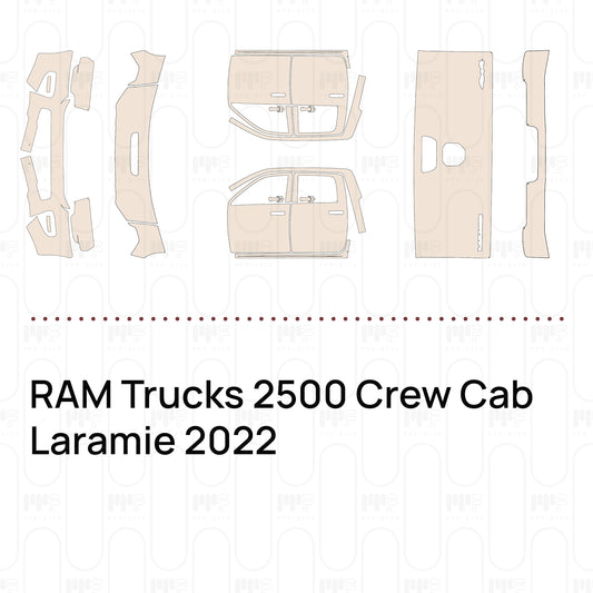 RAM Trucks 2500 Crew Cab Laramie 2022 – Voorgesneden PPF-lakbeschermingsfolie