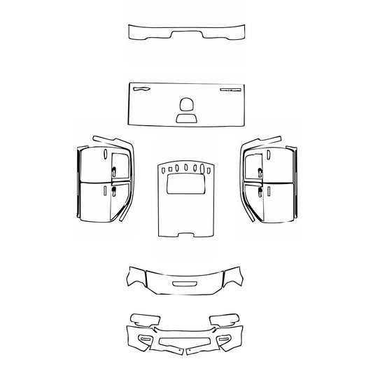 Pre-Cut PPF RAM Trucks 2500 Crew Cab Laramie 2024 - PPF-Kits