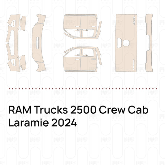 RAM Trucks 2500 Crew Cab Laramie 2024 – Voorgesneden PPF-lakbeschermingsfolie