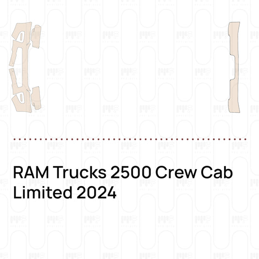 RAM Trucks 2500 Crew Cab Limited 2024 – Voorgesneden PPF-lakbeschermingsfolie