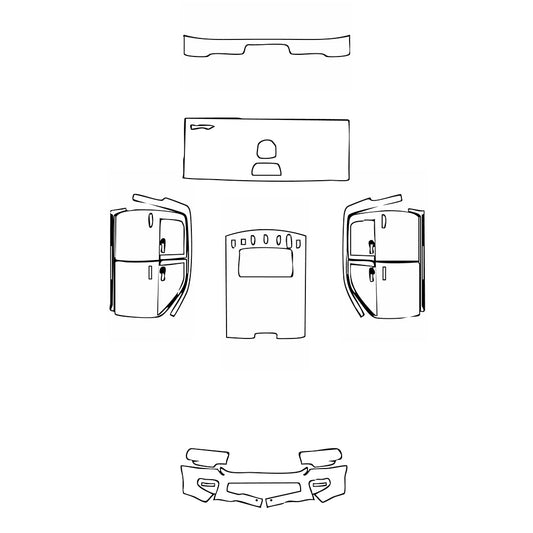 Pre-Cut PPF RAM Trucks 2500 Crew Cab Limited Longhorn 2022 - PPF-Kits