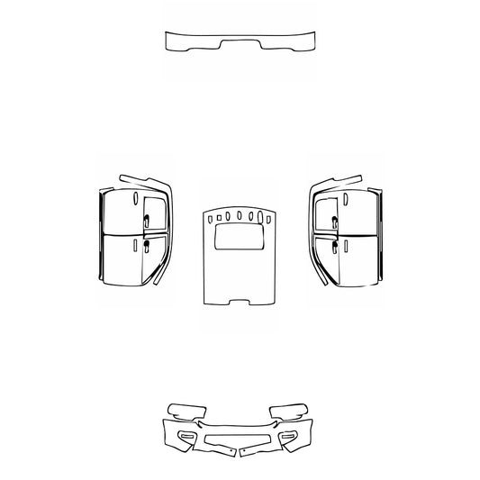 Pre-Cut PPF RAM Trucks 2500 Crew Cab Rebel 2021 - PPF-Kits