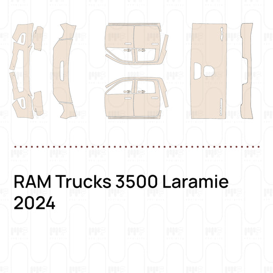RAM Trucks 3500 Laramie 2024 – Voorgesneden PPF-lakbeschermingsfolie