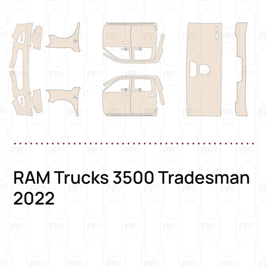 RAM Trucks 3500 Tradesman 2022 – Voorgesneden PPF-lakbeschermingsfolie