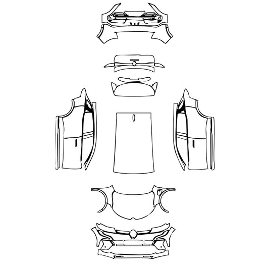 Pre-Cut PPF Renault Megane E-Tech 2022 - PPF-Kits