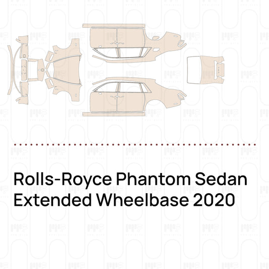 Voorgesneden PPF Rolls-Royce Phantom Sedan Extended Wheelbase 2020