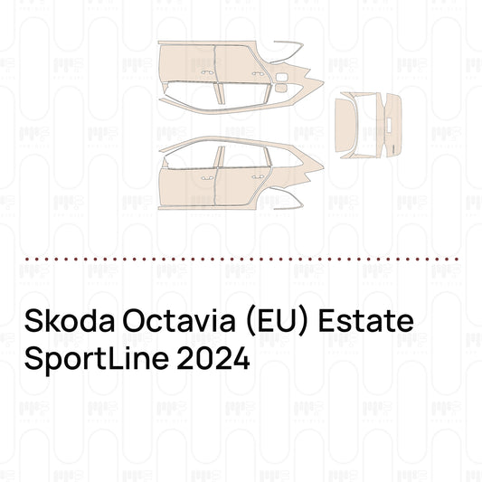 Voorgesneden PPF Skoda Octavia (EU) Estate SportLine 2024