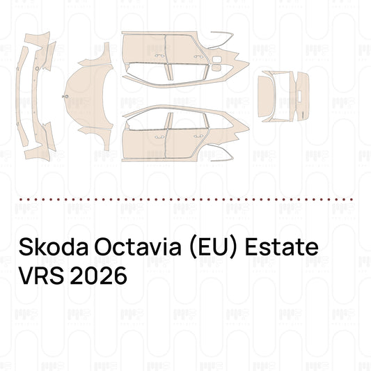 Voorgesneden PPF Skoda Octavia (EU) Estate VRS 2026