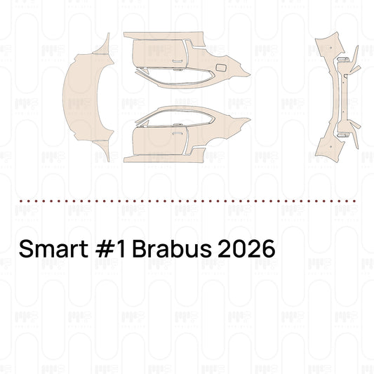 Voorgesneden PPF Smart #1 Brabus 2026