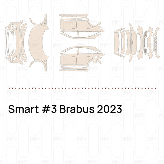 Voorgesneden PPF Smart #3 Brabus 2023