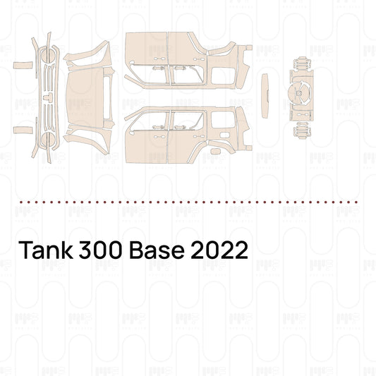 Tank 300 Base 2022 – Voorgesneden PPF-lakbeschermingsfolie