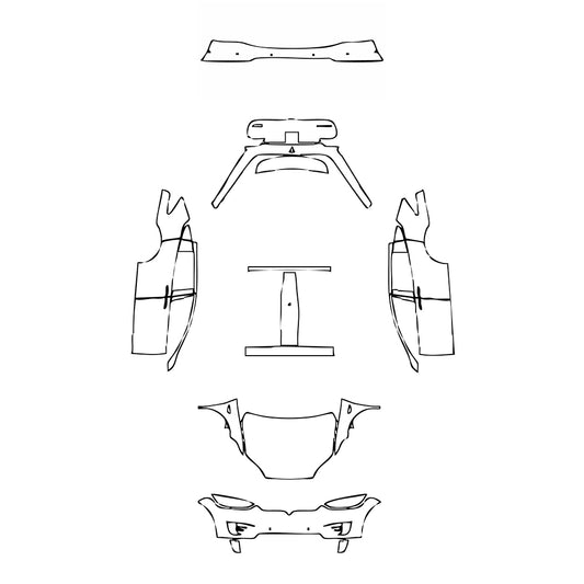 Pre-Cut PPF Tesla Model X Base 2018 - PPF-Kits