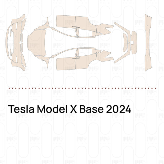 Voorgesneden PPF Tesla Model X Base 2024