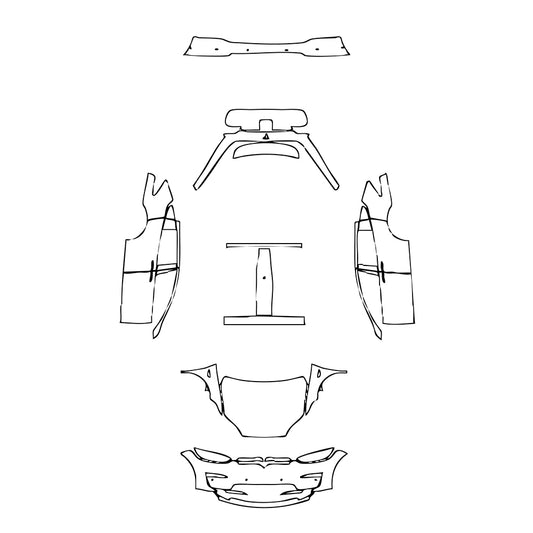 Pre-Cut PPF Tesla Model X Plaid 2022 - PPF-Kits