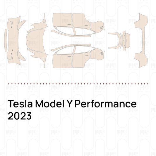 Voorgesneden PPF Tesla Model Y Performance 2023