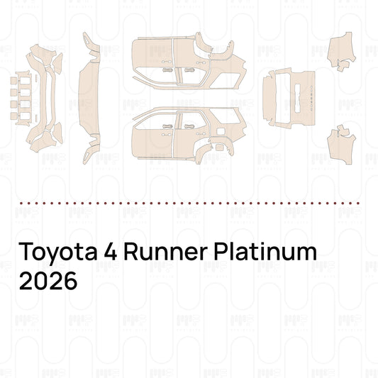 Voorgesneden PPF Toyota 4 Runner Platinum 2026