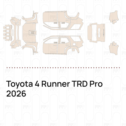 Voorgesneden PPF Toyota 4 Runner TRD Pro 2026