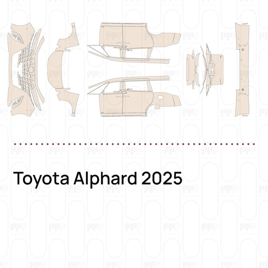 Voorgesneden PPF Toyota Alphard 2025