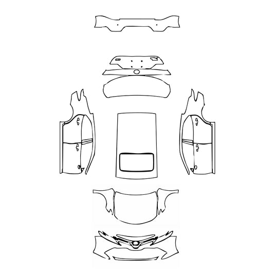 Pre-Cut PPF Toyota Camry (CN) Luxury 2020 - PPF-Kits