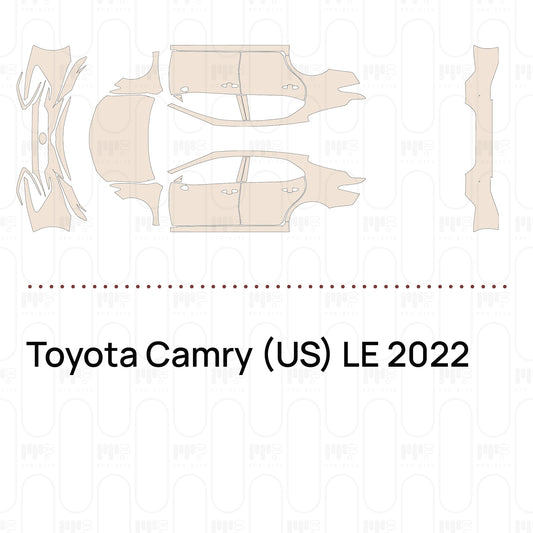Voorgesneden PPF Toyota Camry (US) LE 2022