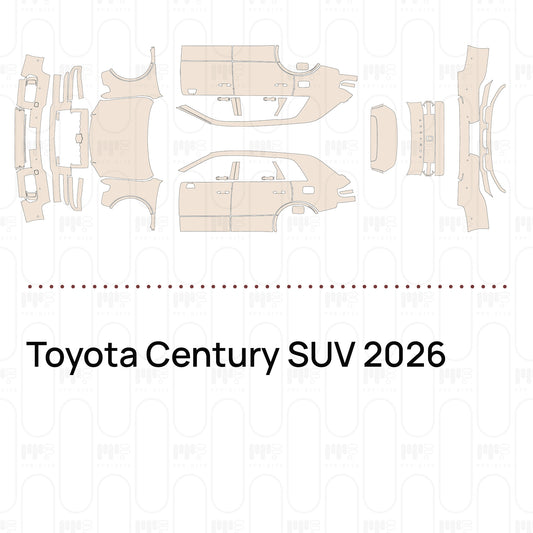 Voorgesneden PPF Toyota Century SUV 2026