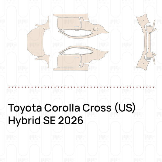 Voorgesneden PPF Toyota Corolla Cross (US) Hybrid SE 2026
