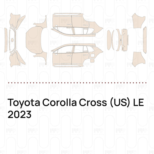 Voorgesneden PPF Toyota Corolla Cross (US) LE 2023