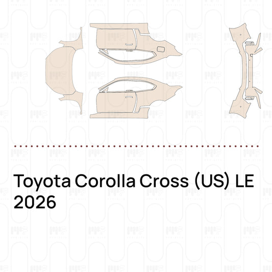 Voorgesneden PPF Toyota Corolla Cross (US) LE 2026