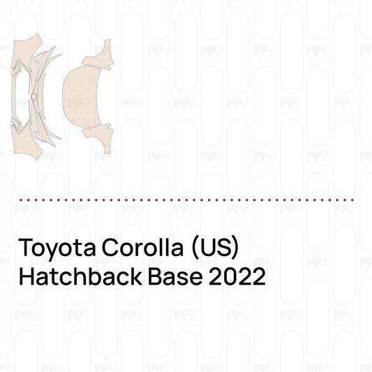 Voorgesneden PPF Toyota Corolla (US) Hatchback Base 2022