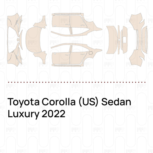 Voorgesneden PPF Toyota Corolla (US) Sedan Luxury 2022
