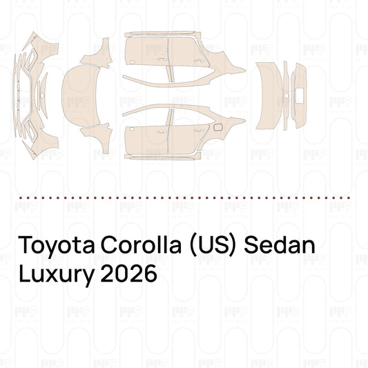 Voorgesneden PPF Toyota Corolla (US) Sedan Luxury 2026