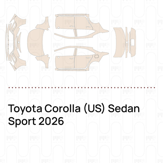 Voorgesneden PPF Toyota Corolla (US) Sedan Sport 2026