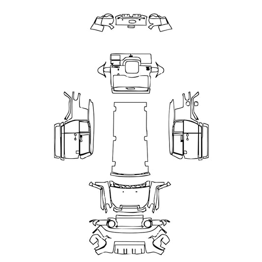 Pre-Cut PPF Toyota FJ Cruiser 2011 - PPF-Kits